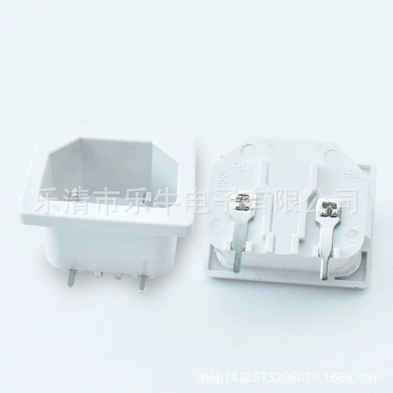 AC-розетка AC-05, полностью медная, двухконтактная тип CCC II, белая картриджная розетка без заземления