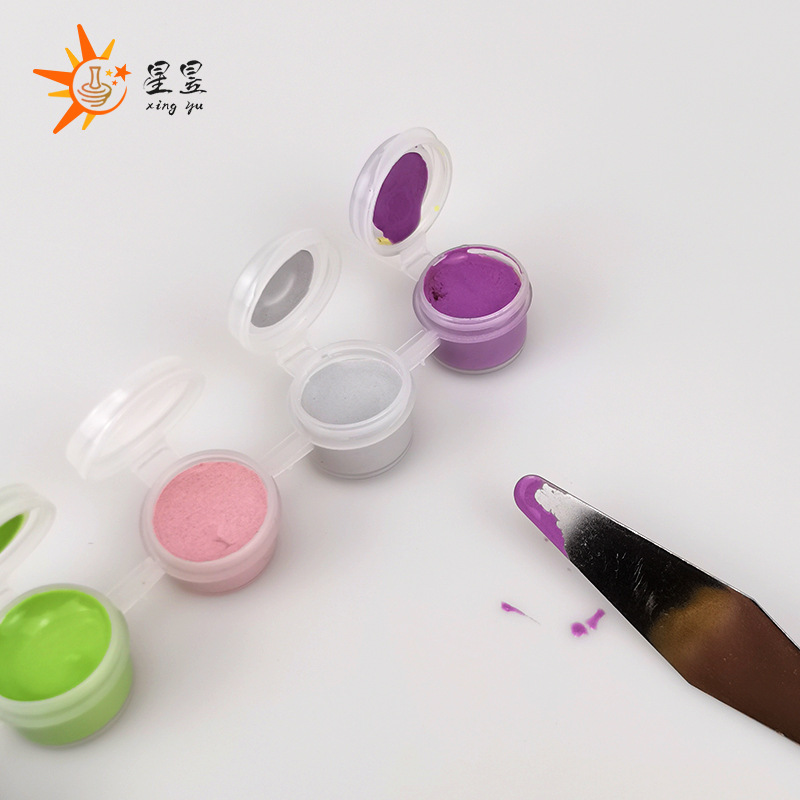 Color bajo vidriado 6 tira de color mini pequeña pintura de cerámica pintura cerámica temperatura media bajo vidriado color concentrado 24 color