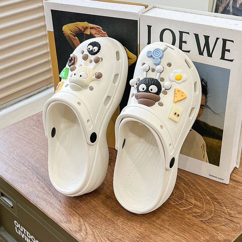 Moda de moda de primavera y verano para mujer, casual diario, cabeza redonda, zapatos con agujeros clásicos, zapatos con agujeros de mujer Baotou transpirables