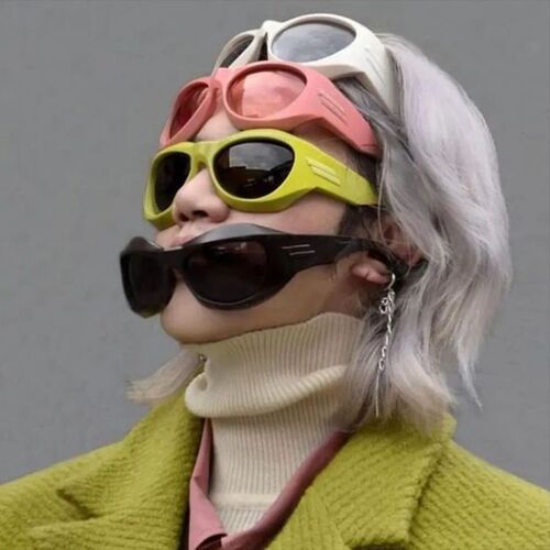 New European and American Millennium Y2K Futuristic Sunglasses—Punk, Hip-Hop, and Kawaii Unisex Sunglasses—Instagram-Style Sun Glasses