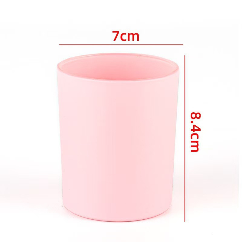 Transfronterizos para vasos de vidrio vela resistente al calor Amazon explosión con taza de fragancia cubierta recipiente de cera de soja hecha a mano