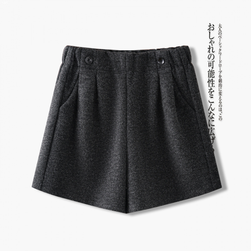 女装高腰阔腿短裤宽松显瘦百搭通勤休闲裤复古简约直筒气质2026
