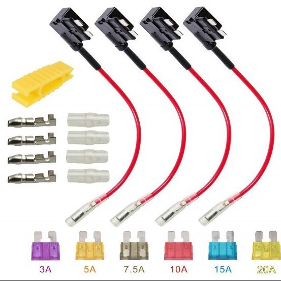 4PCS电路无损改装中号取电器 汽车保险丝盒取电器 车载保险片