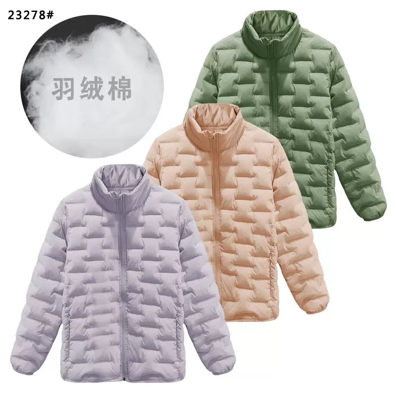 无标出售女子保暖纯色透气御寒日常休闲棉衣外套徒步登山休闲棉衣