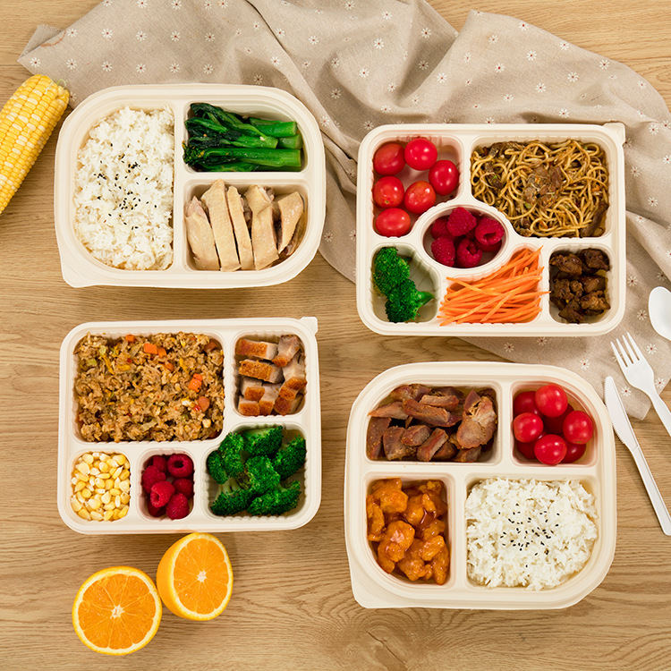 Cross-Border Biodegradable Disposable Lunch Boxes, Take-Out Packaging Boxes, Fast Food Boxes, Multi-Compartment Lunch Boxes, Corn Starch Lunch Boxes Cross-Border Biodegradable Disposable Lunch Boxes, Take-Out Packaging Boxes, Fast Food Boxes, Multi-Compartment Lunch Boxes, Corn Starch Lunch Boxes