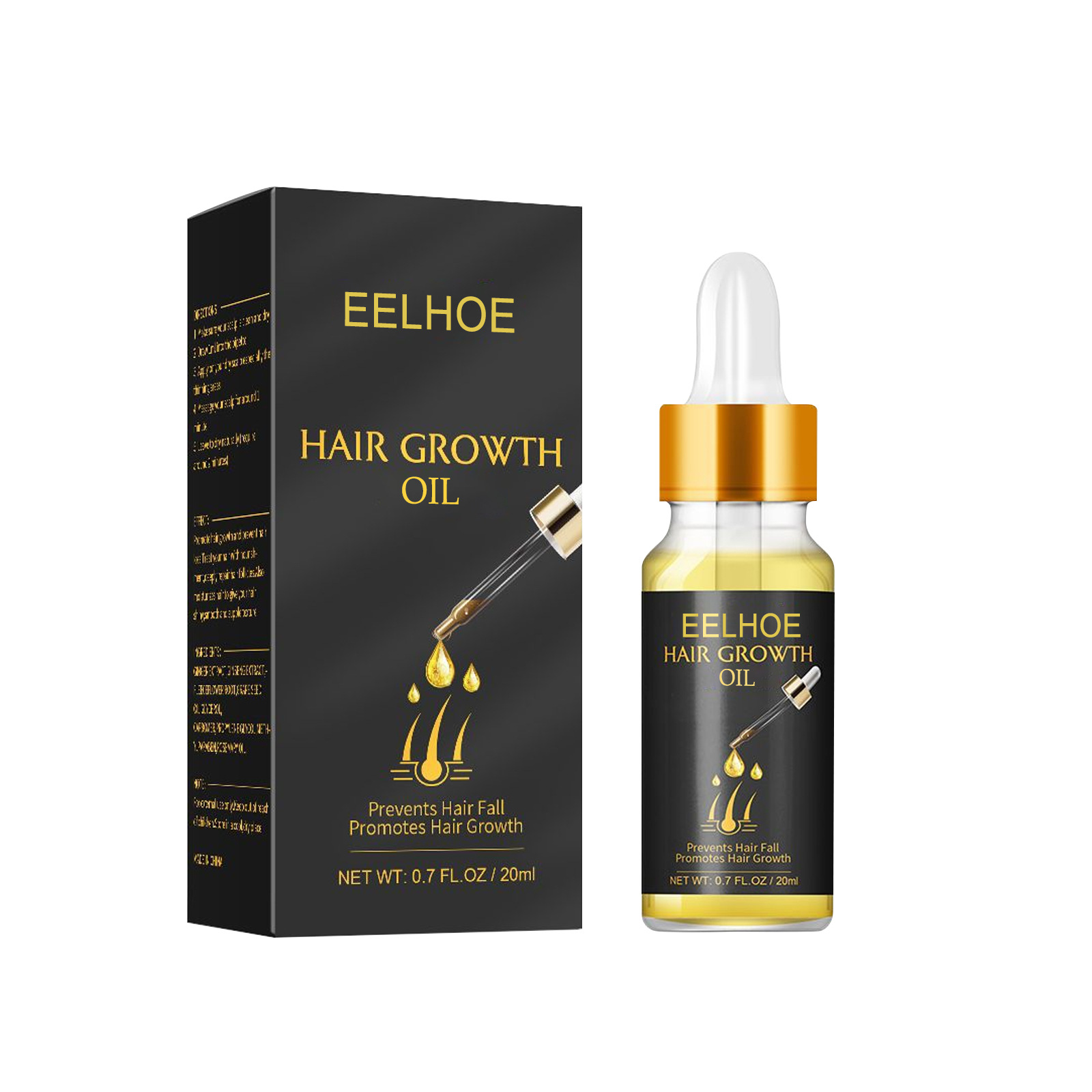 EELHOE Thick Hair Essence Ulei puternic de balsam pentru păr, netezește și hidratează părul, soluție nutritivă pentru păr gros_voghion.com