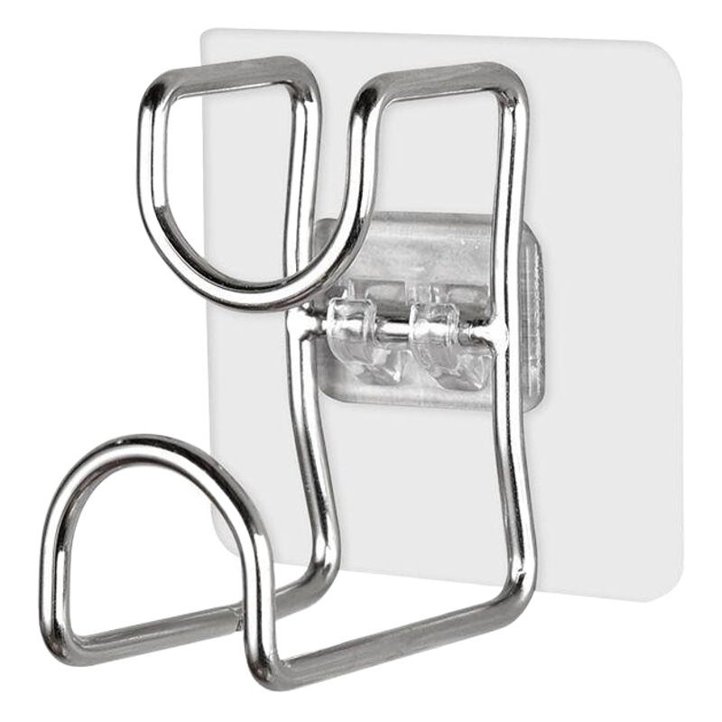 Kaiwang baño lavabo de acero inoxidable Gancho de baño sin costuras sin clavos gancho pegajoso pared ventosa colgando lavabo estante con magnético