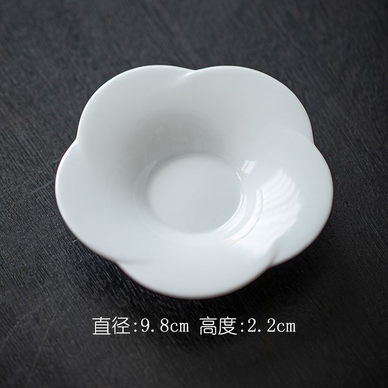 桃の花のコースターの純色の釉薬の陶磁器の杯は底を支えて小皿の断熱のパッドのシンプルな風の工夫の茶道の部品を支えます。|undefined