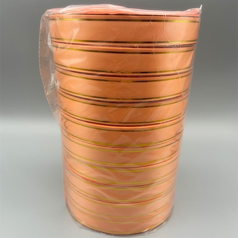 1,6 borde de oro impreso cinta partido suministros de la boda globo atado cuerda campanas de viento cinta embalaje cinta decoración de vacaciones