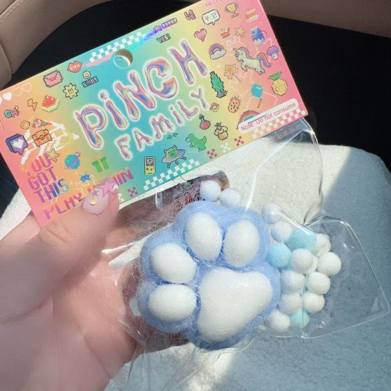 Xiaohongshu mismo estilo de garra de gato pellizca música explosión transfronteriza juguete de descompresión pellizca Le garra de gato descompresión rebote lento al por mayor