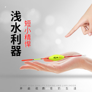 Nano shallow water float carp crucian carp light mouth ice fishing winter fishing water skin short float sensitive fish float eye-catching wild fishing float wholesale