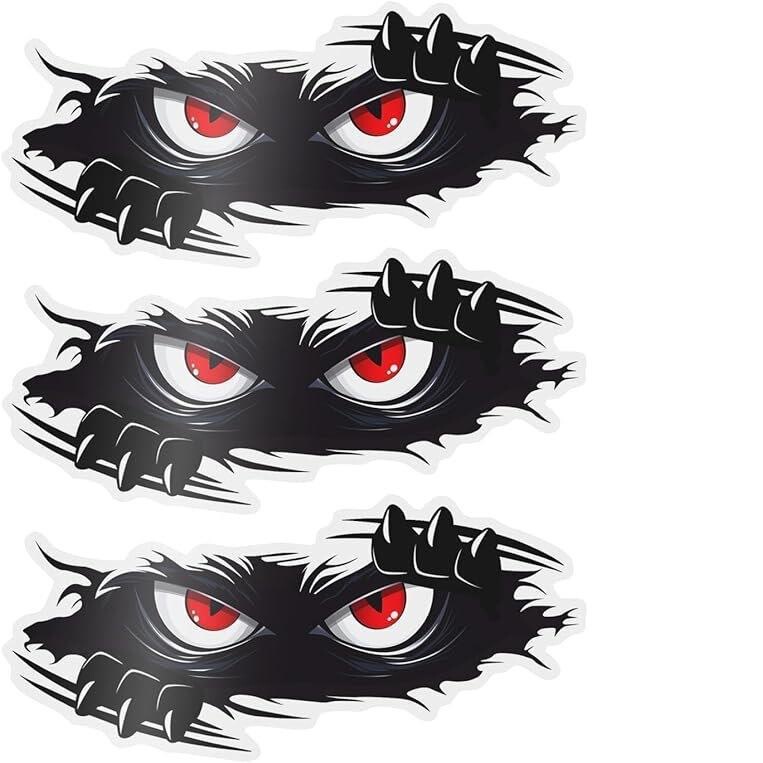 Foreign Trade Hiding Cat Monster Angry Eyes Car Decal Funny Monster Sticker Voyeur Cat Car Sticker Decoration