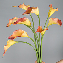 ♔软料EVA小马蹄莲手捧花手感马蹄莲花家居装饰假花海芋