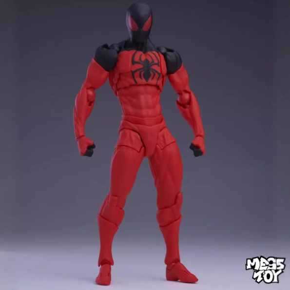 外厂MESS TOYS凯恩帕克猩红邻居蜘蛛侠黑红战衣关节可动手办模型|undefined