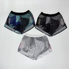 健身田径三分裤压胶体育速干运动男女马拉松透气跑步内衬训练短裤