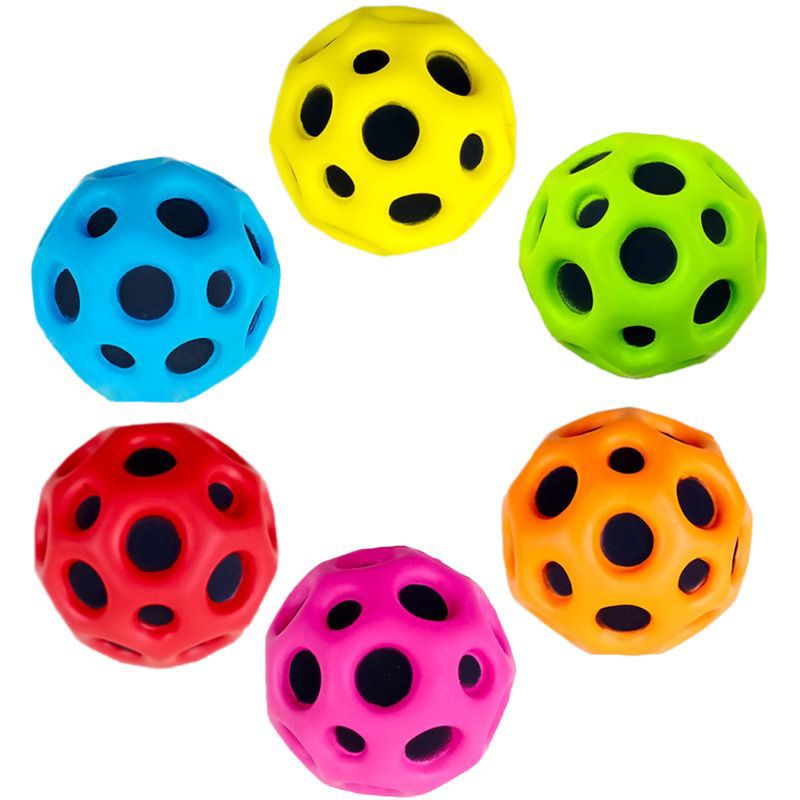 [TikTok hot] cartoon children's funny decompression elastic ball leisure toy bouncing ball PU student decompression hair