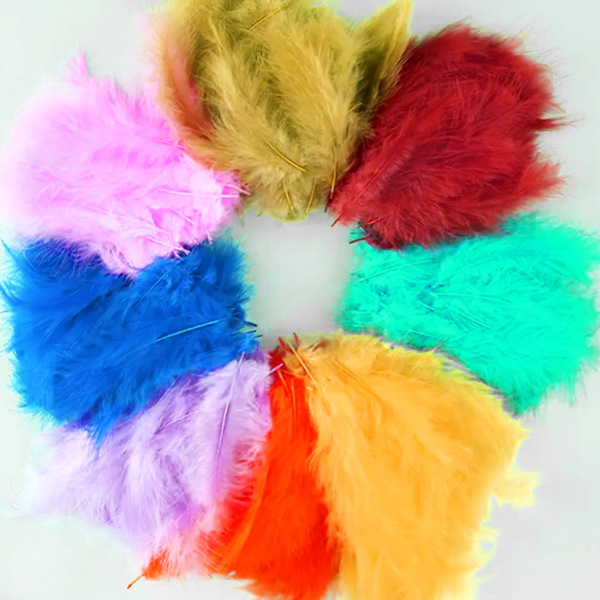 Cross -border wholesale turkey hair tip feather color handmade…