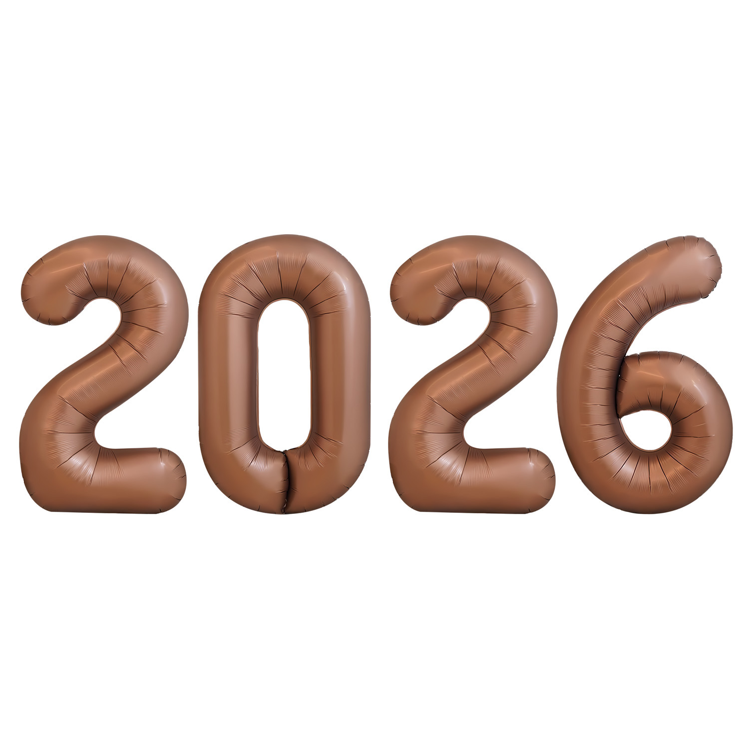 2026 globo suministros de fiesta de Año Nuevo al por mayor transfronterizo decoración de Año Nuevo diseño de película de aluminio set de globos digitales