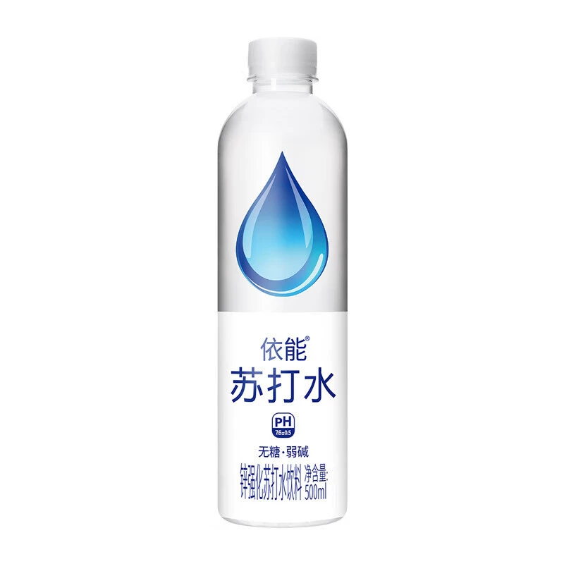 Zinc-enhancing soda drink, white peach flavor, sugar-free, steam-free, weak alkali 500ml*12 bottles