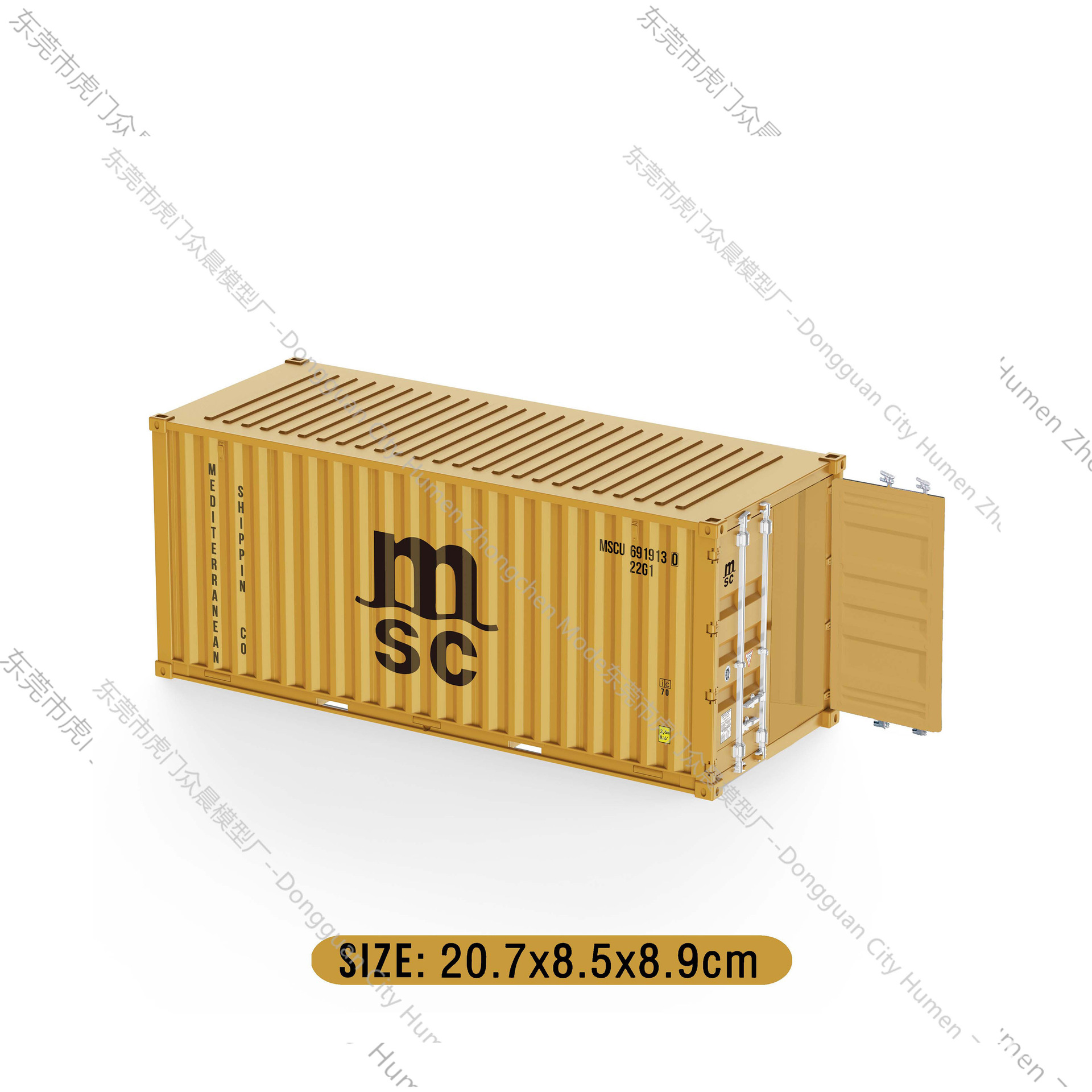 Modelo de contenedor mediterráneo Pequeños adornos industria logística Regalo de acompañante de negocios Soporte de impresión de logotipo gráfico