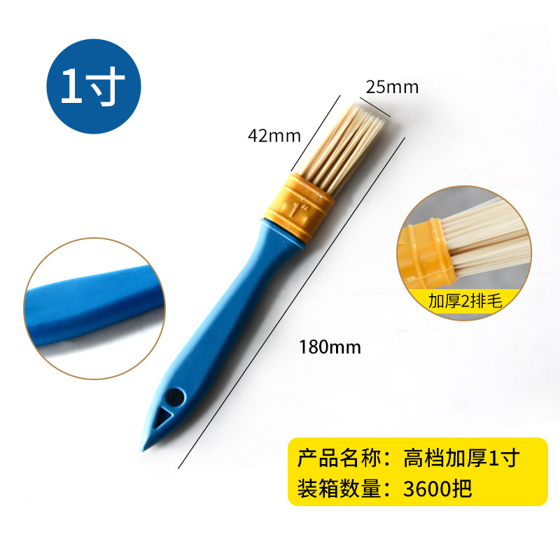 Mango de plástico azul afilado cepillo de alambre cepillo de pintura cepillo de barbacoa cepillo de aceite al por mayor herramientas de hardware cepillo pequeño