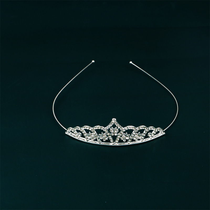 Nueva Boda nupcial accesorios tocado moda popular rhinestone corona diadema tocado fábrica al por mayor