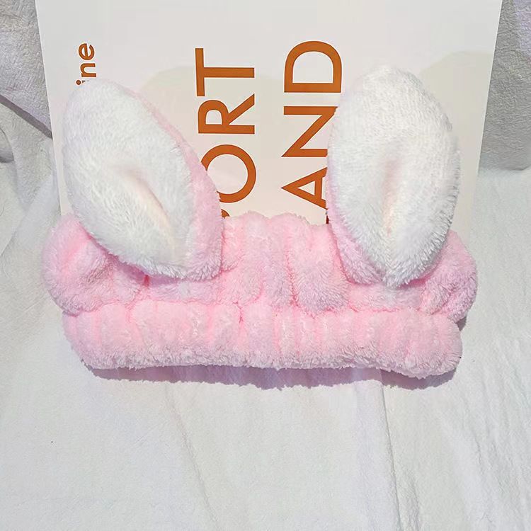 Estilo coreano estudiante lindo diadema tocado accesorios para el cabello pequeño animal Banda para el cabello de las mujeres lavado de cara simple máscara diadema