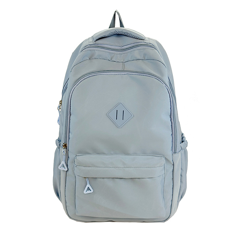 New Solid Color Backpack, Large Capacity School Bag for Middle and High School Students, Lightweight and Sweet Travel Backpack, Casual Bag Wholesale