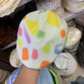 晕染色块报童贝雷帽女夏季薄款复古画家帽百搭小众反戴前进帽子男