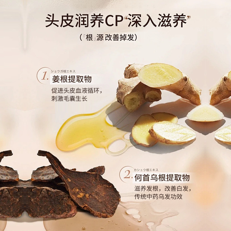 国药药材生姜何首乌洗发水控油蓬松留香持久洗头膏露厂家批发定制|undefined