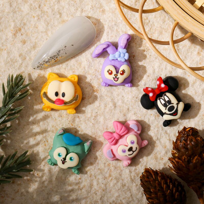 Explosive Manicure Mickey Rabbit Stereoscopic Painted Mickey Mouse Multi-color Small Mini Doll All-match Cute Nail Drill