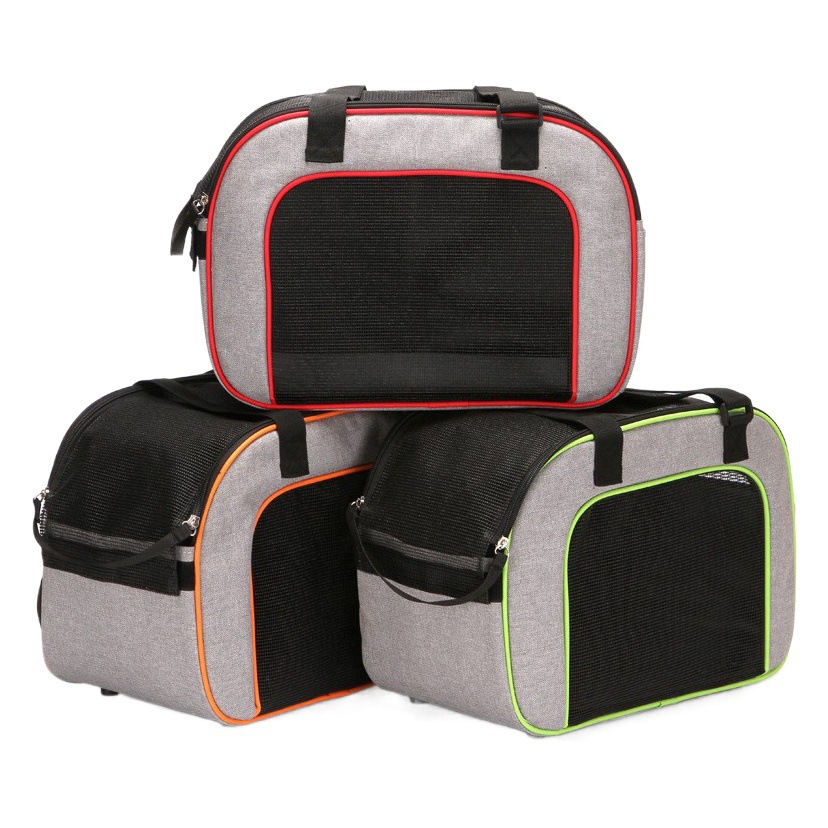 Transfronteriza nueva bolsa de mascotas bolsa de gato bolsa de perro portátil para mascotas mochila de moda transpirable bolsa de hombro portátil