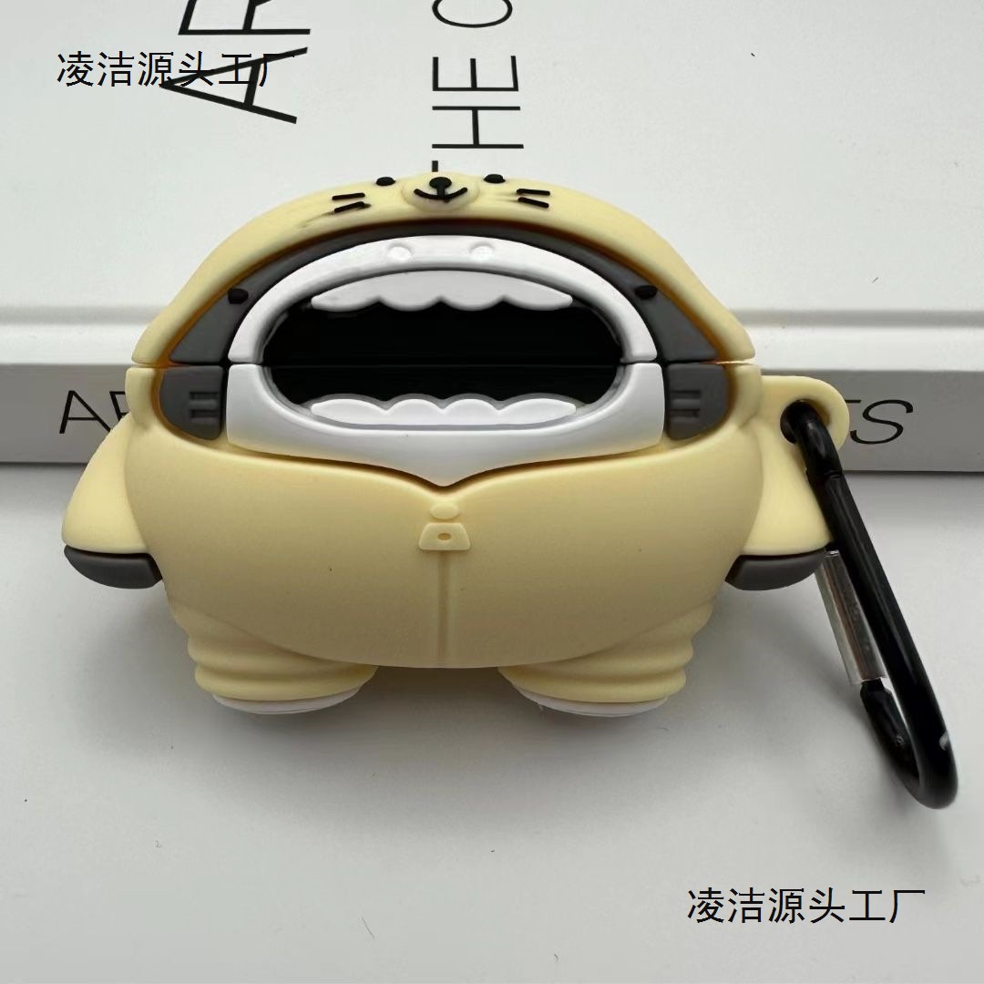 卡通适用新华强北五代耳机保护套创意可爱airpods pro2蓝牙防摔壳