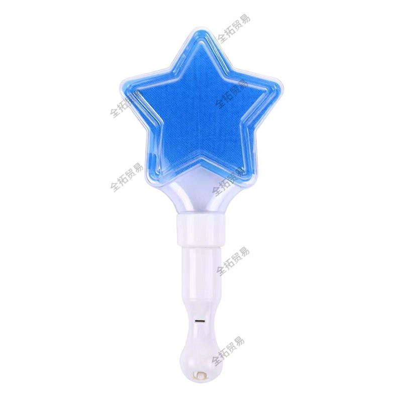 Concierto de palos fluorescentes estrella pentagonal brillante azul brillante aro de cabello flash stick props de la fiesta