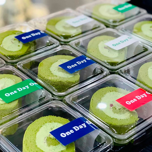 Transparent cake roll box square blister box queen roll coconut milk jelly Swiss roll dessert box internet celebrity towel roll