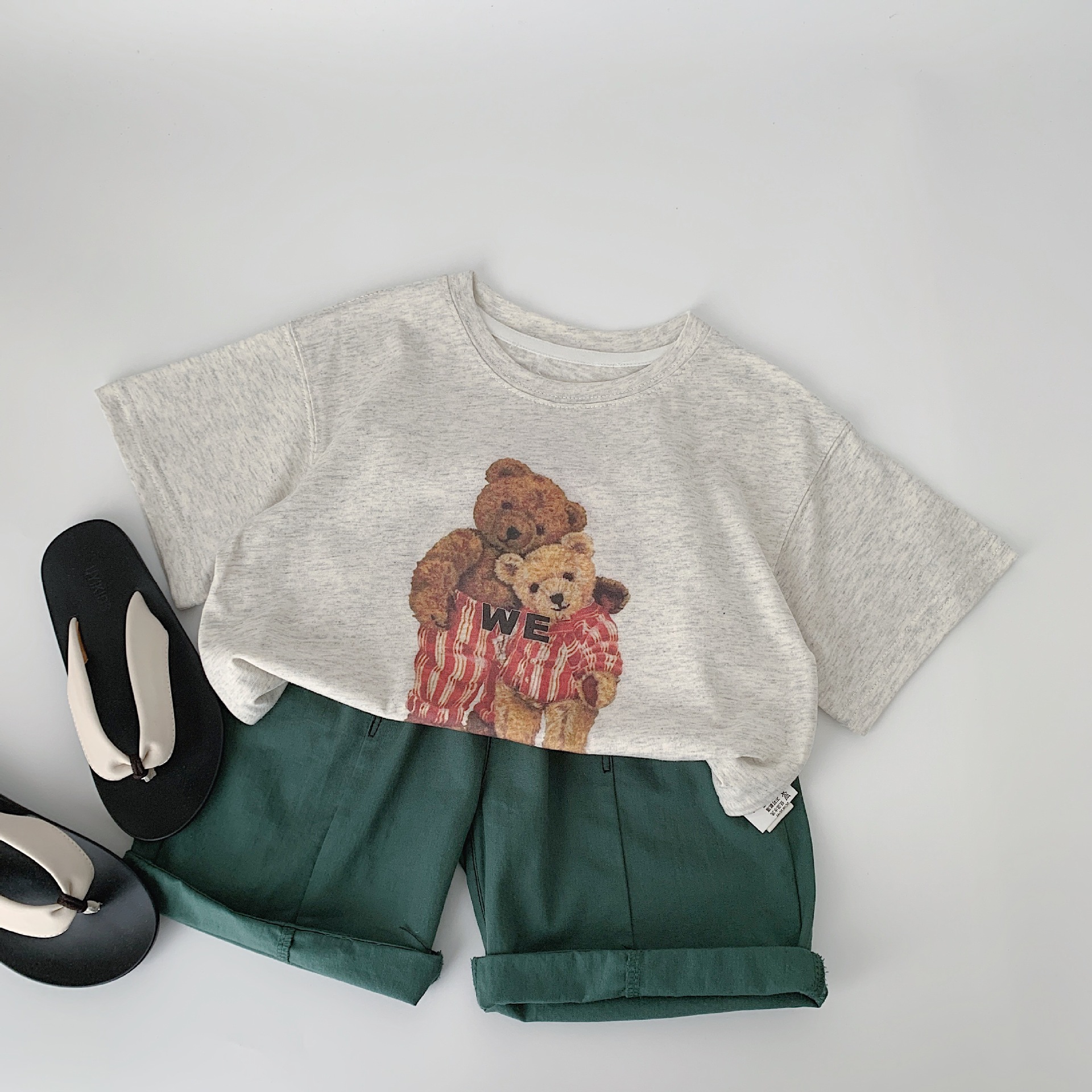 [Precio especial todos los días 9,99 yuanes] Camiseta de manga corta de verano para niños Mai Bao Versión coreana de suéter de dibujos animados para niños y niñas Clase A