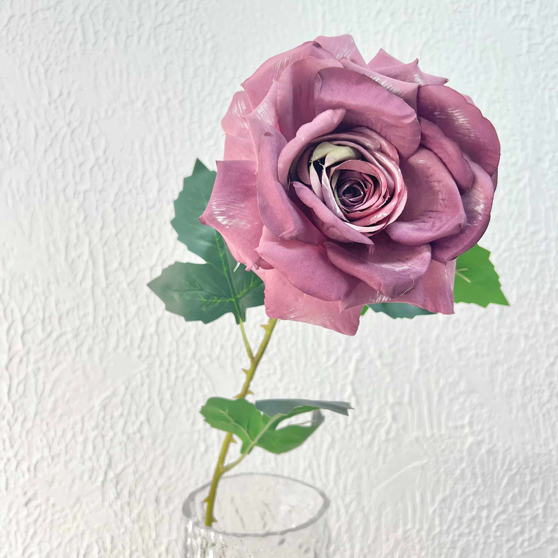 Pintura al óleo púrpura, rosa grande.