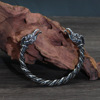Scandinavian retro solid bracelet stainless steel, Aliexpress, wholesale