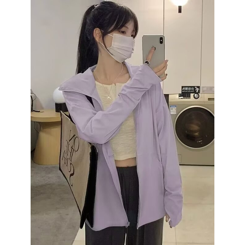 Dropshipping cross-border ice silk sunscreen clothing for women, 2026 new summer model, UV protection, loose and versatile