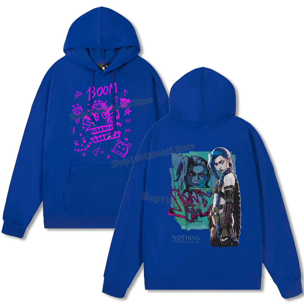 Arcane Hoodie Y2k Clothes Jinx Arcane Pullover for Men/women