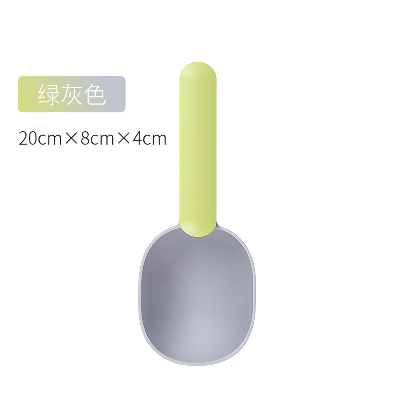 Cuchara original de comida para mascotas con clip de sellado color de contraste pala de comida para gatos cuchara de comida para perros cuchara de alimentación para mascotas suministros para gatos y perros al por mayor