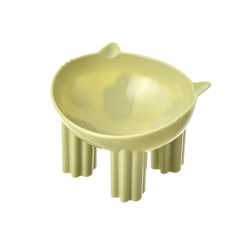 Tazón para gatos, cuello para gatos, anti-deslizante, anti-volque, tazón para perros, caricatura para gatos, inclinación para gatos, tazón para perros, al por mayor.