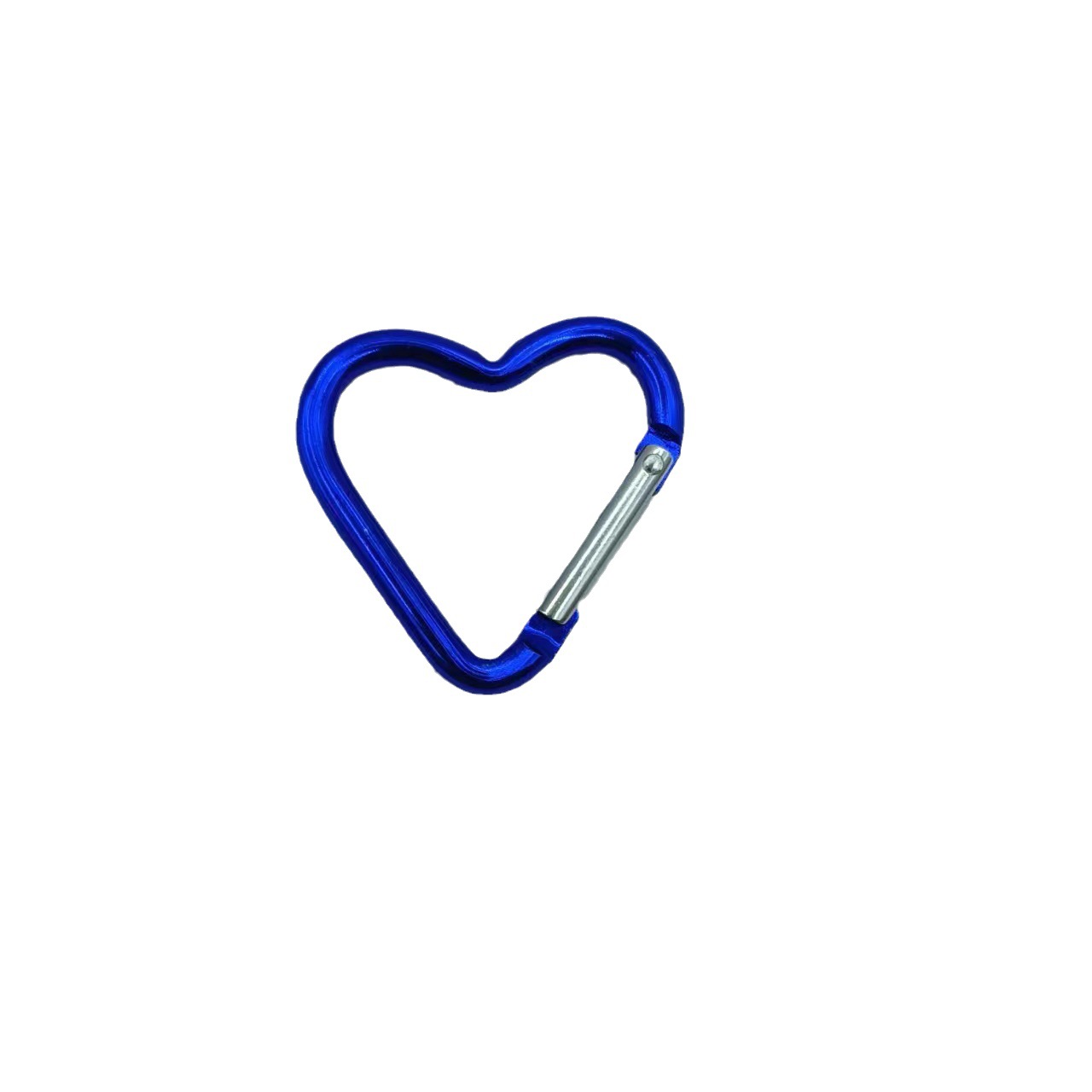 Directo de fábrica de alta calidad en forma de corazón de aleación de aluminio mosquetón colgante al aire libre hebilla colgante rápido llavero de color en stock