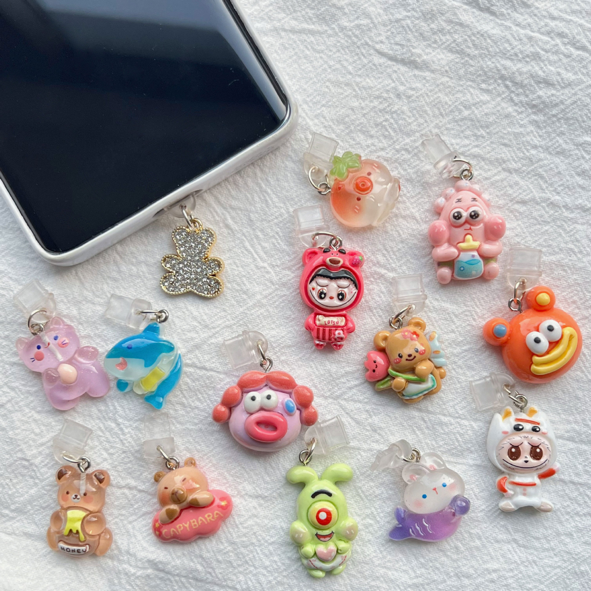 爆款亚马逊手机充电口防尘塞孔适用于苹果type-c安卓接口防水塞