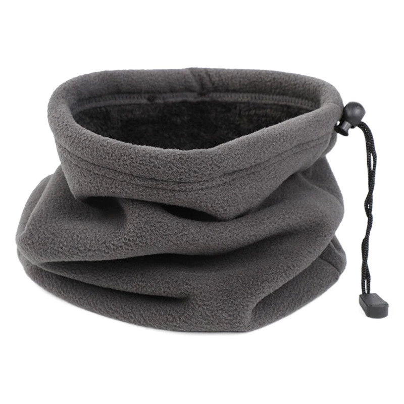 Трансграничный зимний теплый шарф на флисовой подкладке уличная маска для верховой езды утолщенный полярный флис на шнурке Флисовый Шарф Оптом