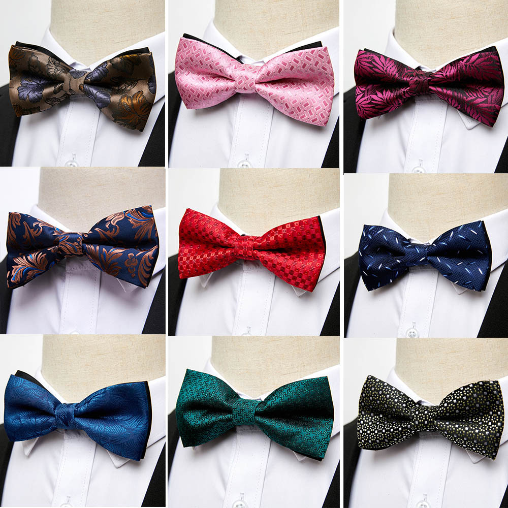 Professional Dress Casual Men's Bow Tie Wedding groom ushers banquet party Flat Top Business British Gentleman Bow Tie