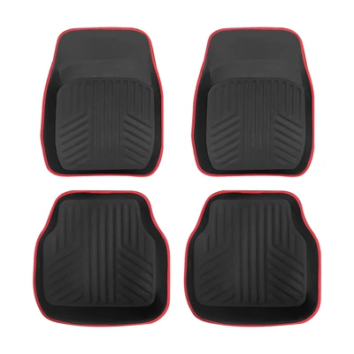 Cross-border bestseller: PVC waterproof and wear-resistant car floor mats, universal four-piece set, driver's side floor mat, car floor mats