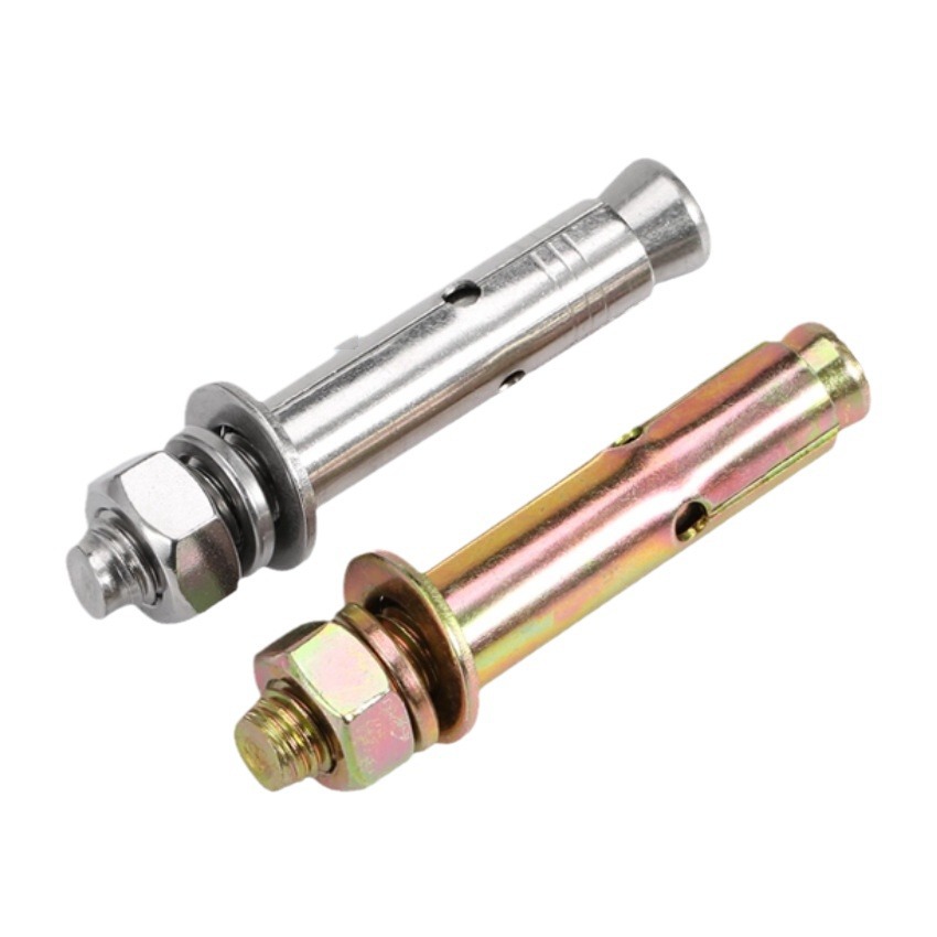 国标碳钢镀彩锌/304不锈钢膨胀螺栓爆炸螺丝建筑挂墙定位拉爆螺栓