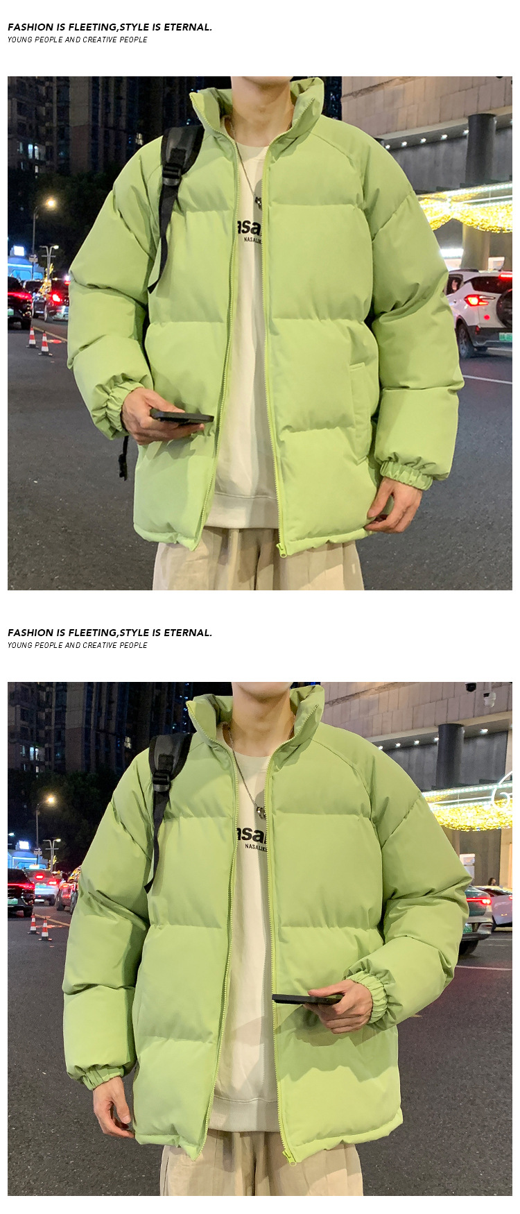 Men's Winter Down Jacket Warm Thickened Padded Coat For Cold Days_voghion.com