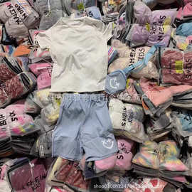 跨境外贸SHEIN夏季四季款式儿童男女款宝宝套装时尚套装低价批发